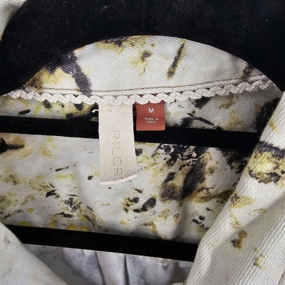 Anthropologie Pilcro Floral Button Down Long Sleeve Top Size M - Picture 3 of 6